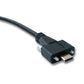 SYSTEM-S USB 3.1 Gen 2 Kabel 100 cm Typ C Stecker zu Stecker Panel Mount Winkel Up Down Angled 10 Gbit/s 100W