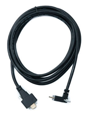 SYSTEM-S USB 3.1 Gen 2 Kabel 2 m Typ C Stecker zu Stecker Panel Mount Winkel Up Down Angled 10 Gbit/s 100W