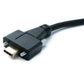 SYSTEM-S USB 3.1 Gen 2 Kabel 2 m Typ C Stecker zu Stecker Panel Mount Winkel Up Down Angled 10 Gbit/s 100W