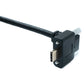 SYSTEM-S USB 3.1 Gen 2 Kabel 2 m Typ C Stecker zu Stecker Panel Mount Winkel Up Down Angled 10 Gbit/s 100W