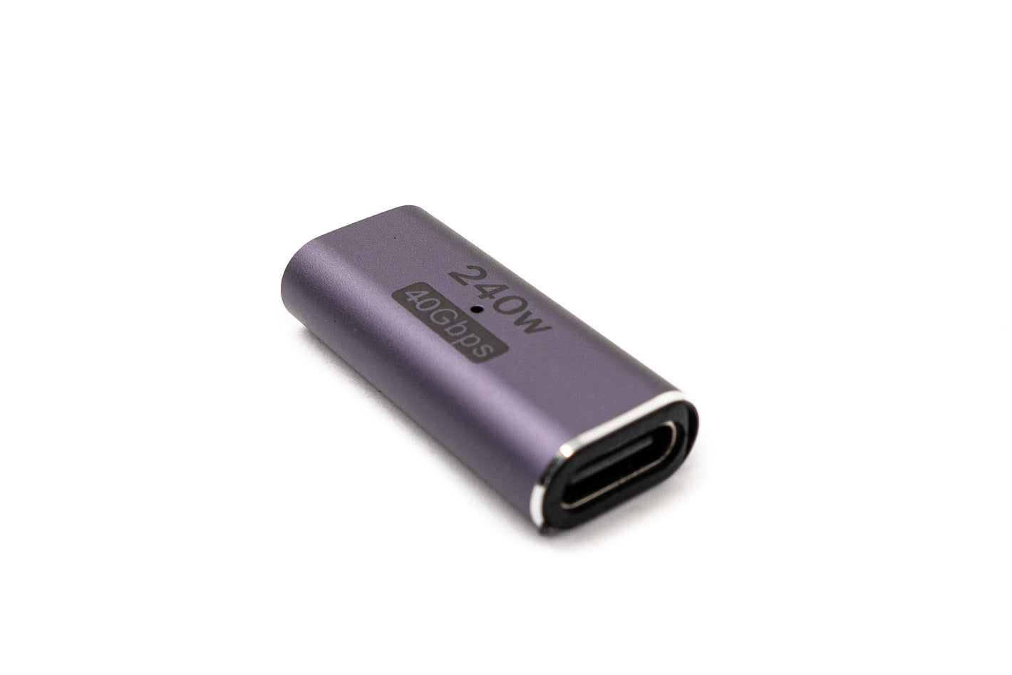 SYSTEM-S USB4 Adapter Typ C Buchse zu Buchse 40 Gbit/s USB 4.0 Kabel in Grau