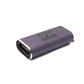 SYSTEM-S USB4 Adapter Typ C Buchse zu Buchse 40 Gbit/s USB 4.0 Kabel in Grau