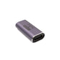 SYSTEM-S USB4 Adapter Typ C Buchse zu Buchse 40 Gbit/s USB 4.0 Kabel in Grau