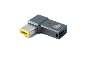 SYSTEM-S USB 3.1 Adapter Typ C Stecker zu Rectangle 10,0 x 6,0 mm Buchse in Grau