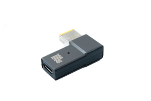 SYSTEM-S USB 3.1 Adapter Typ C Stecker zu Rectangle 10,0 x 6,0 mm Buchse in Grau