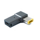 SYSTEM-S USB 3.1 Adapter Typ C Stecker zu Rectangle 10,0 x 6,0 mm Buchse in Grau