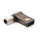 SYSTEM-S USB 3.1 Adapter Typ C Stecker zu HP DC 20V 7,4 x 5,0 mm Buchse in Grau
