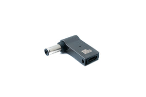 SYSTEM-S USB 3.1 Adapter Typ C Stecker zu DC 20V 6,0 x 0,6 mm Buchse in Grau