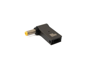 SYSTEM-S USB 3.1 adapter type C male to DC 20V 5.5 x 2.5 mm female in gray