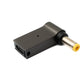 SYSTEM-S USB 3.1 Adapter Typ C Stecker zu DC 20V 5,5 x 2,5 mm Buchse in Grau