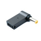 SYSTEM-S USB 3.1 Adapter Typ C Stecker zu DC 20V 5,5 x 1,7 mm Buchse in Grau