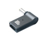 SYSTEM-S USB 3.1 Adapter Typ C Stecker zu DC 20V 5,0 x 3,0 mm Buchse in Grau