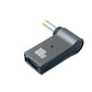 SYSTEM-S USB 3.1 Adapter Typ C Stecker zu DC 20V 4,8 x 1,7 mm Buchse in Grau