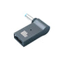 SYSTEM-S USB 3.1 Adapter Typ C Stecker zu HP DC 20V 4,5 x 3,0 mm Buchse in Grau