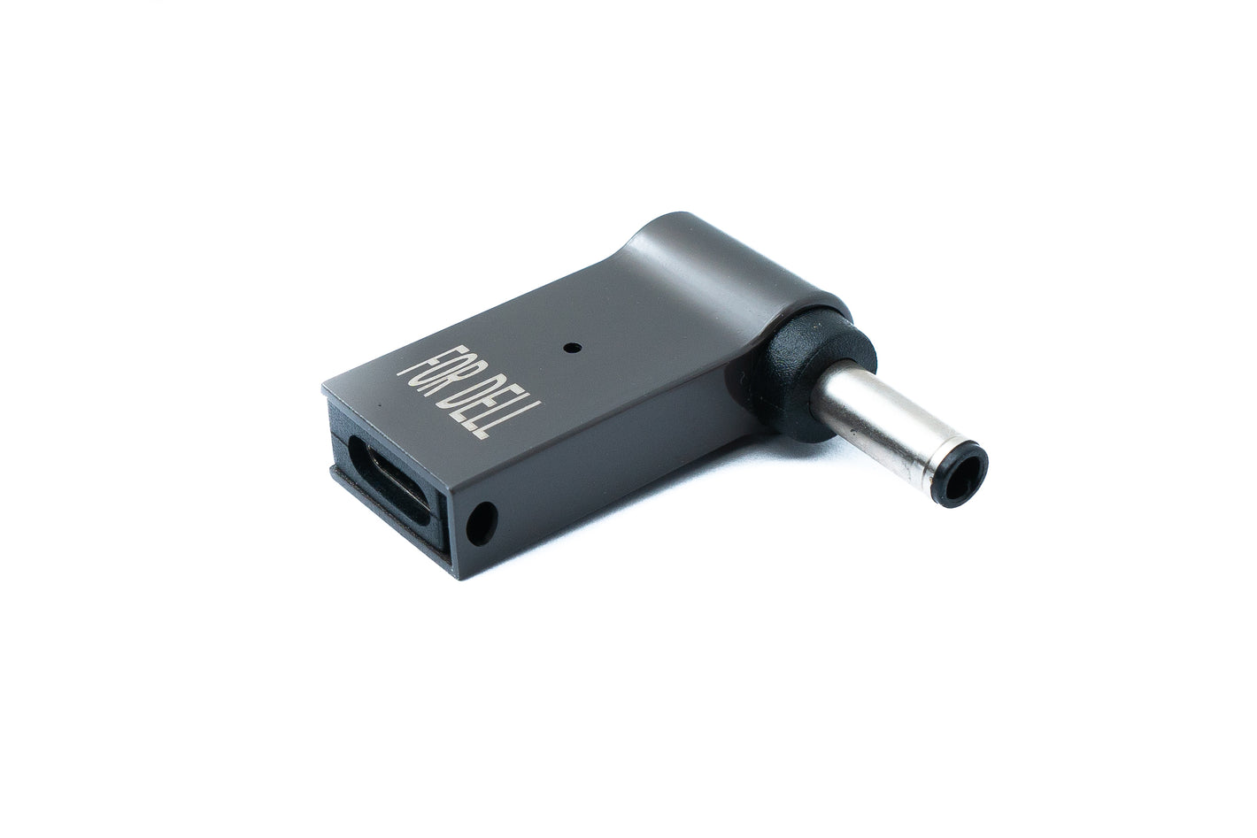 Adattatore SYSTEM-S USB 3.1 tipo C da presa Dell DC 20 V 4,5 x 3,0 mm in grigio