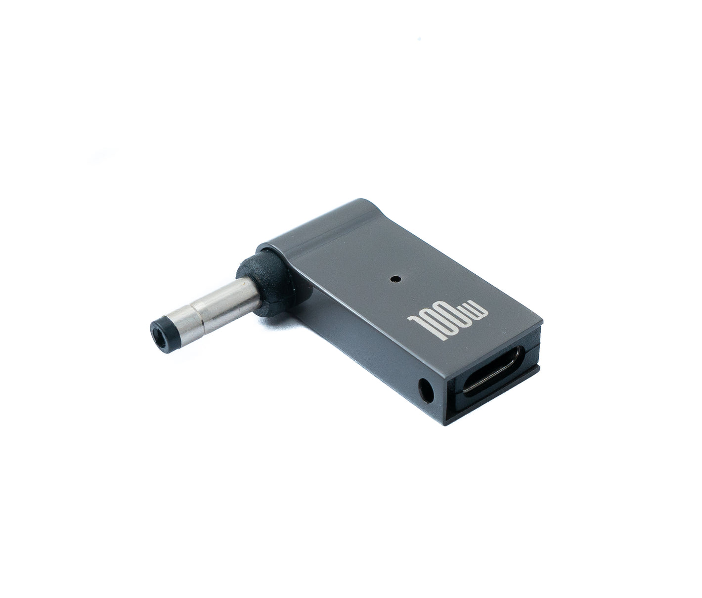 SYSTEM-S USB 3.1 Adapter Typ C Stecker zu DC 20V 4,5 x 1,7 mm Buchse in Grau