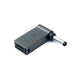 SYSTEM-S USB 3.1 Adapter Typ C Stecker zu DC 20V 4,5 x 1,7 mm Buchse in Grau