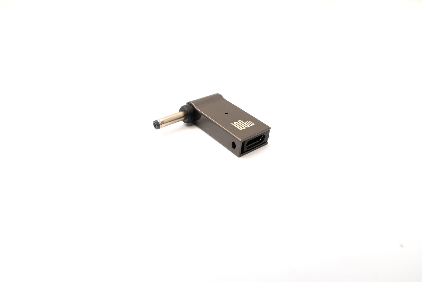 SYSTEM-S USB 3.1 adapter type C male to DC 20V 3.5 x 1.35 mm female in gray