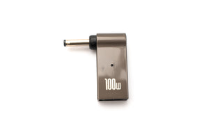SYSTEM-S USB 3.1 Adapter Typ C Stecker zu DC 20V 3,5 x 1,35 mm Buchse in Grau