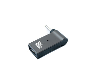 SYSTEM-S USB 3.1 Adapter Typ C Stecker zu DC 20V 2,7 x 0,7 mm Buchse in Grau