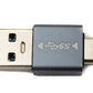 Adaptateur SYSTEM-S USB 3.1 type C mâle vers adaptateur mâle 3.0 A 5 Gbit/s en gris