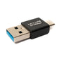 SYSTEM-S USB 3.0 adapter type A male to 3.1 C male adapter 5 Gbit/s in black