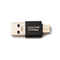 SYSTEM-S USB 3.0 Adapter Typ A Stecker zu 3.1 C Stecker Adapter 5 Gbit/s in Schwarz