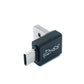 SYSTEM-S USB 2.0 adapter type A male to 3.1 C male angle adapter in black