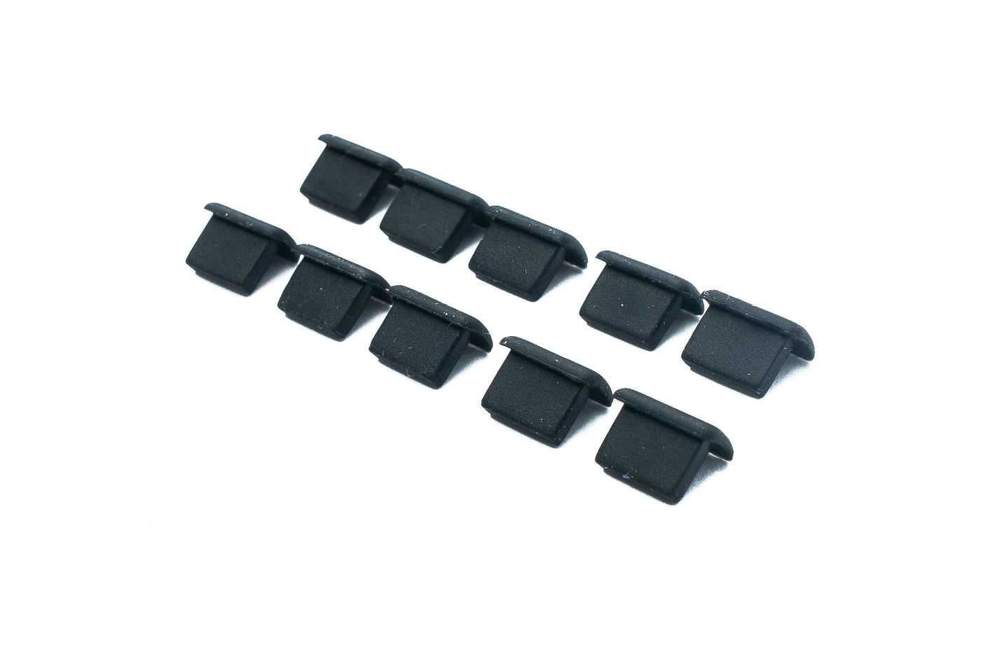 SYSTEM-S 10x Mini USB Port Abdeckung Silikon Anti Staub Schutz 7 x 2 mm Stecker