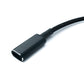 SYSTEM-S DC 20V Kabel 15 cm 3,5 x 1,35 Stecker zu USB 3.1 Typ C Buchse geflochten Winkel