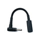 SYSTEM-S DC 20V Kabel 10 cm 4,0 x 1,35 Stecker zu USB 3.1 Typ C Buchse geflochten Winkel