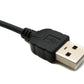 System-S USB Tipo C 3.1 a USB 2.0 cable en espiral cable de datos cable de carga cable adaptador 30 - 50 cm negro