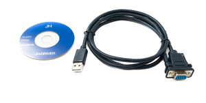 SYSTEM-S USB 2.0 Kabel 120 cm Typ A Stecker zu RS232 DB9 Buchse Adapter in Schwarz