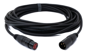 Cavo audio da 10 m XLR 3 pin maschio a femmina adattatore AUX in nero