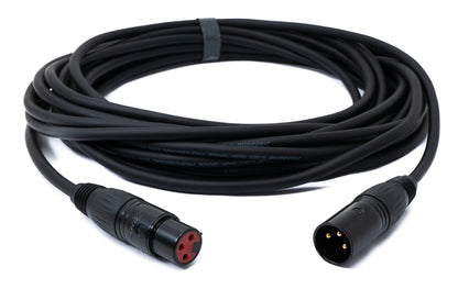 Audio cable 10 m XLR 3 pin male to female AUX adapter in black