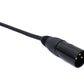 SYSTEM-S Audio Kabel 10 m XLR 3 polig Stecker zu Buchse AUX Adapter in Schwarz