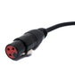 SYSTEM-S Audio Kabel 10 m XLR 3 polig Stecker zu Buchse AUX Adapter in Schwarz