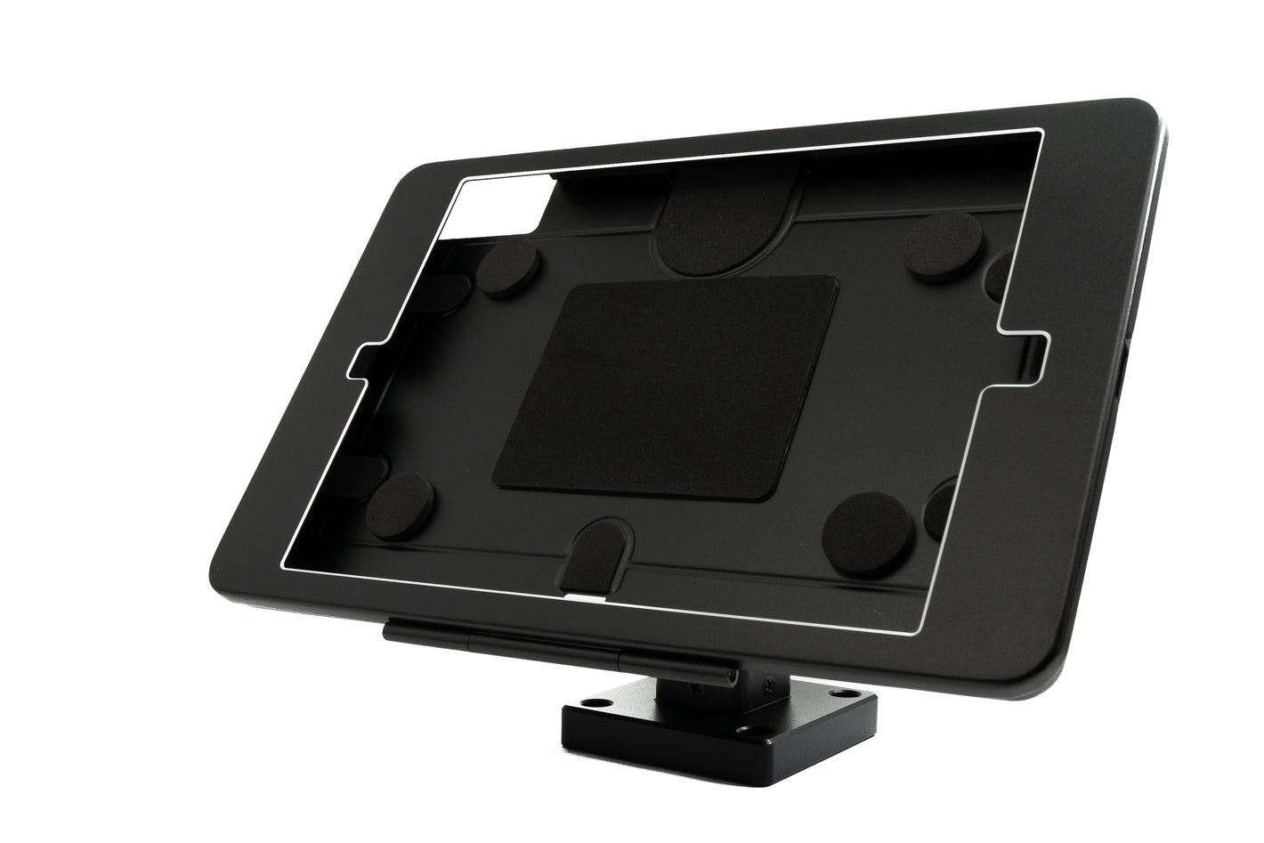 SYSTEM-S Wand Decke Halterung abschließbar 180° neigbar für iPad 10.2" 9 8 7 in Schwarz