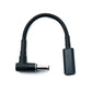 SYSTEM-S DC 20V Kabel 15 cm 5,5 x 3,0 Stecker zu USB 3.1 Typ C Buchse geflochten Winkel