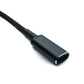 SYSTEM-S DC 20V Kabel 15 cm 6,0 x 1,4 Stecker zu USB 3.1 Typ C Buchse geflochten Winkel