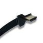 SYSTEM-S HDMI Kabel 15 cm Stecker zu Stecker FPC Flachkabel Winkel