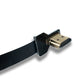 SYSTEM-S HDMI Kabel 15 cm Stecker zu Stecker FPC Flachkabel Winkel