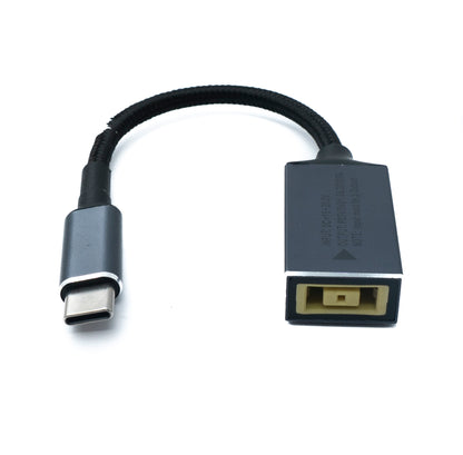 SYSTEM-S USB 3.1 Kabel 15 cm Typ C Stecker zu Lenovo Square Buchse geflochten