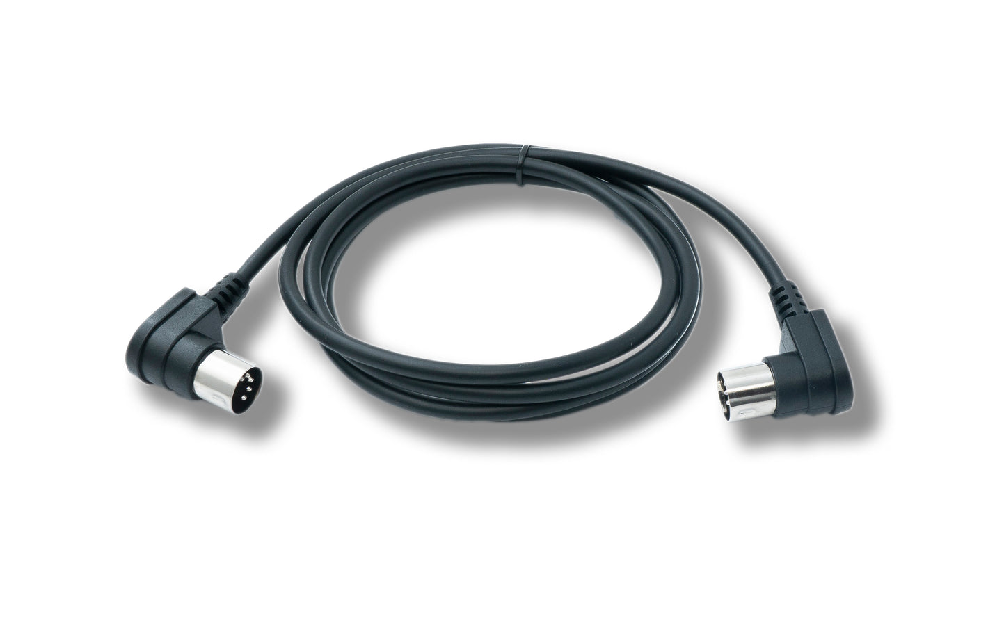 SYSTEM-S MIDI Kabel 150 cm Din 5 Pin Stecker zu Stecker Winkel