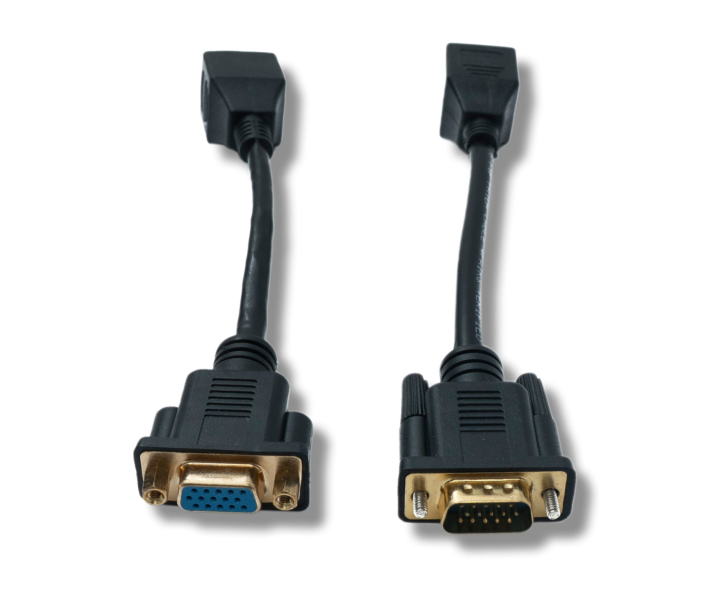 SYSTEM-S Ethernet VGA over IP Konverter 2x 15 cm VGA zu LAN RJ45 Buchse 20m Reichweite