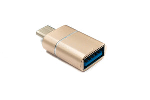 Adaptateur SYSTEM-S USB 3.1 type C mâle vers 3.0 A femelle 5 Gbit/s 100W en rose jaune blanc