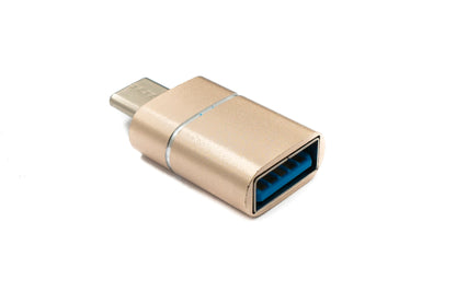 Adaptateur SYSTEM-S USB 3.1 type C mâle vers 3.0 A femelle 5 Gbit/s 100W en rose jaune blanc