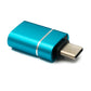 SYSTEM-S USB 3.1 Adapter Typ C Stecker zu 3.0 A Buchse 5 Gbit/s 100W in Blau Weiß