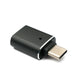 SYSTEM-S USB 3.1 Adapter Typ C Stecker zu 3.0 A Buchse mit Kontrollleuchte 5 Gbit/s 100W in Schwarz