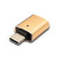 SYSTEM-S USB 3.1 Adapter Typ C Stecker zu 3.0 A Buchse mit Kontrollleuchte 5 Gbit/s 100W in Rosa Gelb